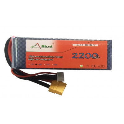 An 11.1V - 2200mAH - (Lithium Polymer) Lipo Rechargeable Battery - 30C
