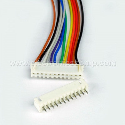 An 12 Pin RMC - Polarized Header Wire/Cable - Relimate Connector
