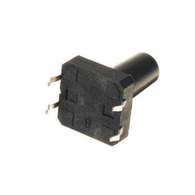 An 12x12x23mm Tactile 4 Pin Push Button Switch - 3 Pieces Pack