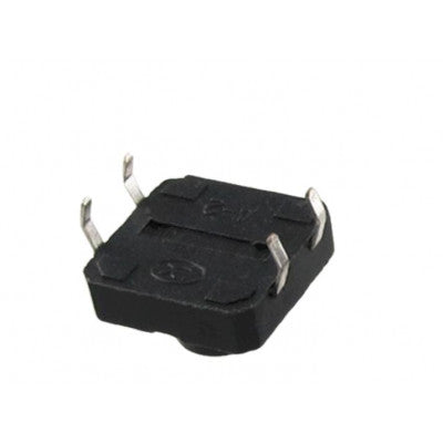 An 12x12x7.3mm Tactile 4 Pin Push Button Switch - 5 Pieces Pack