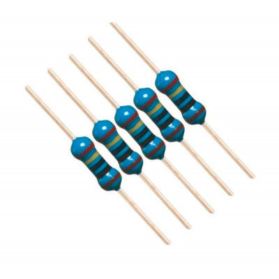 An 20K ohm Metal Film Resistance - 1%- 1/4 Watt - 5 Pieces Pack