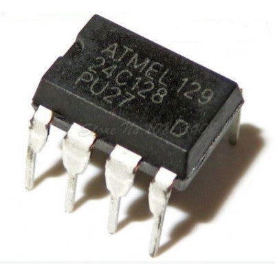 An 24C128 128K bit Serial I2C Bus EEPROM IC DIP-8 Package