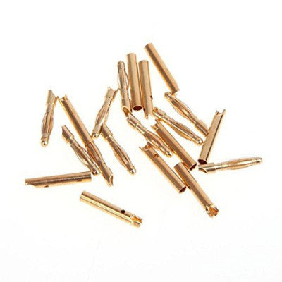 An 2mm Gold Connectors-3 Pairs - 6pcs