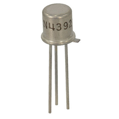 An 2N4392 N-Channel JFET 40V 75mA TO-18 Metal Package