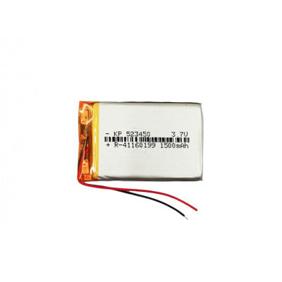 An 3.7V 1500mAH (Lithium Polymer) Lipo Rechargeable Battery Model KP-523450
