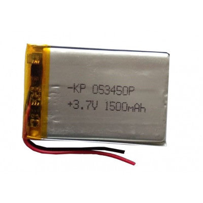 An 3.7V 1500mAH (Lithium Polymer) Lipo Rechargeable Battery Model KP-053450