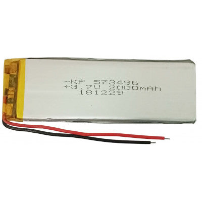 An 3.7V 2000mAH (Lithium Polymer) Lipo Rechargeable Battery Model KP-573496