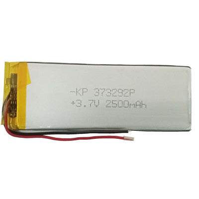 An 3.7V 2500mAH (Lithium Polymer) Lipo Rechargeable Battery Model KP-373292