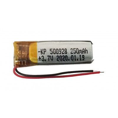An 3.7V 250mAH (Lithium Polymer) Lipo Rechargeable Battery Model KP-500928