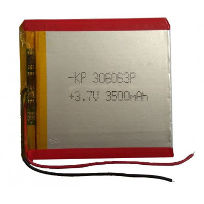 An 3.7V 3500mAH (Lithium Polymer) Lipo Rechargeable Battery Model KP-306063