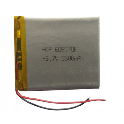 An 3.7V 3500mAH (Lithium Polymer) Lipo Rechargeable Battery Model KP-606070