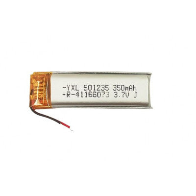 An 3.7V 350mAH (Lithium Polymer) Lipo Rechargeable Battery Model KP-501235