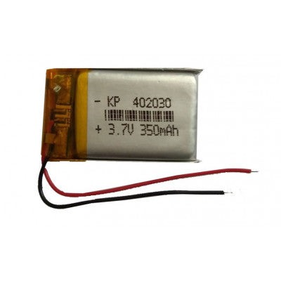 An 3.7V 350mAH (Lithium Polymer) Lipo Rechargeable Battery Model KP-402030