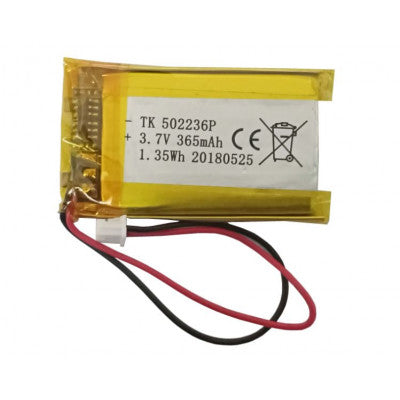An 3.7V 365mAH (Lithium Polymer) Lipo Rechargeable Battery Model TK-502236