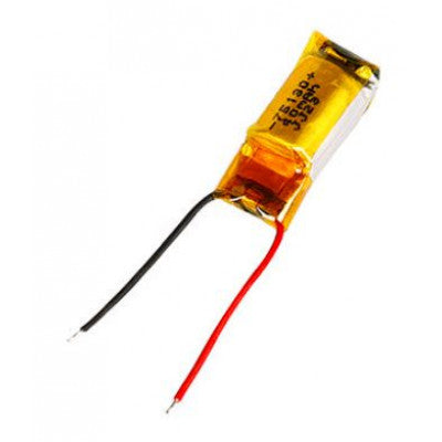 An 3.7V 40mAH (Lithium Polymer) Ultra small Cylindrical Lipo Rechargeable Battery