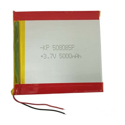 An 3.7V 5000mAH (Lithium Polymer) Lipo Rechargeable Battery Model KP-508085