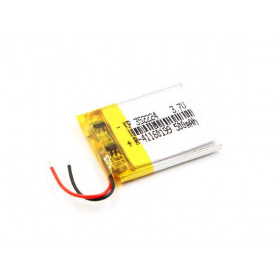 An 3.7V 500mAH (Lithium Polymer) Lipo Rechargeable Battery Model KP-352224