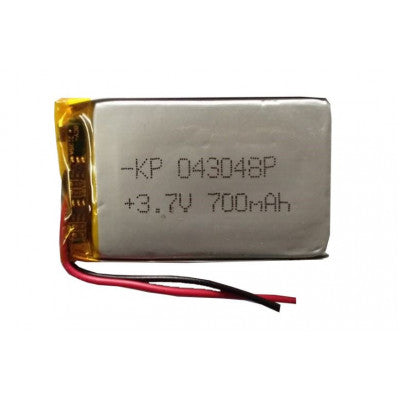 An 3.7V 700mAH (Lithium Polymer) Lipo Rechargeable Battery Model KP-043048