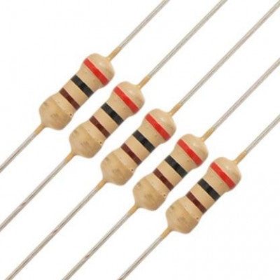 An 1.5M ohm Resistor - 1/4 watt - 5 Pieces Pack