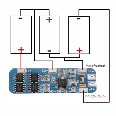 An 3S 11.1V 10A 18650 Lithium Battery Overcharge And Over-current Protection board-Good Quality