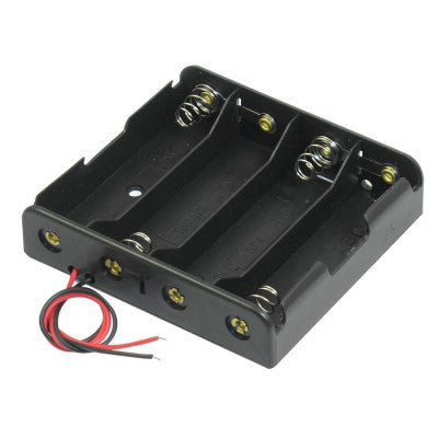 An 4 x 3.7V 18650 Lithium Polymer (Lipo) Battery Holder