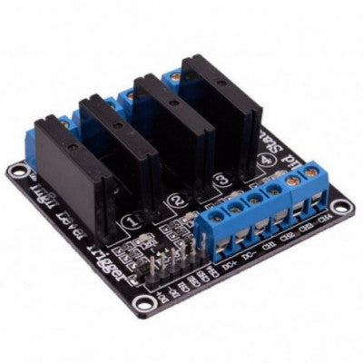 An 4 Channel 24V Relay Module Solid State High Level SSR DC Control 250V 2A with Resistive