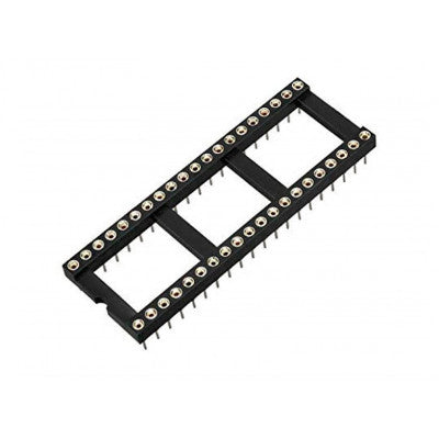 An 40 Pin Machined IC Base/Socket (Round Holes)