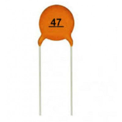 An 47pF 50V Ceramic Capacitor - 5 Pieces pack