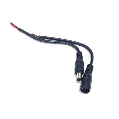 An 5mm DC Jack Male-Female Pair Connector with Wire