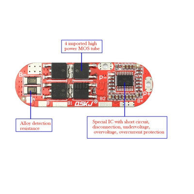 An 5S 40A 18650 Li-ion Lithium Battery Charger Protection Board