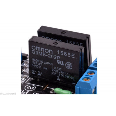 An 2 Channel 5V SSR G3MB-202P Solid State Relay Module