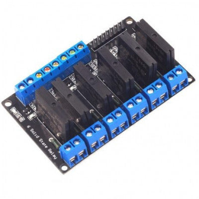 6 Channel 24V Relay Module Solid State Low Level SSR DC Control 250V 2 ...