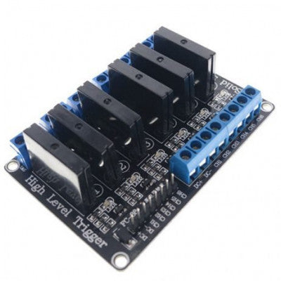 An 6 Channel 3-24V Relay Module Solid State High Level SSR DC Control DC with Resistive Fuse
