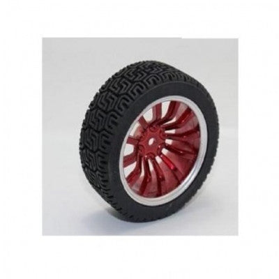 An 65mm Robot Smart Car 12 Rim Wheel - Red