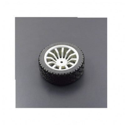 An 65mm Robot Smart Car 12 Rim Wheel - Silver