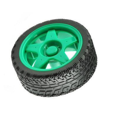 An 65mm Robot Smart Car Wheel for BO Motors (Green)