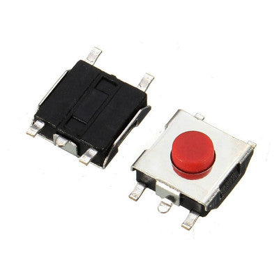 An 6x6x5mm SMD 5 Pin Tactile Switch - 5 Pieces pack