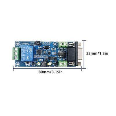 An 7-24V Modbus RTU 1 Channel RS232 Serial Relay Module