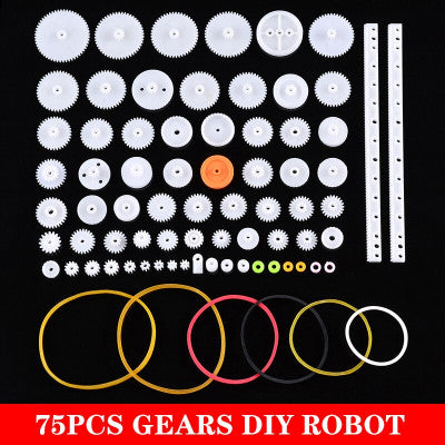 An Gears Assorted Kit for DIY Robotics and Household Repair - 75 Pieces Pack
