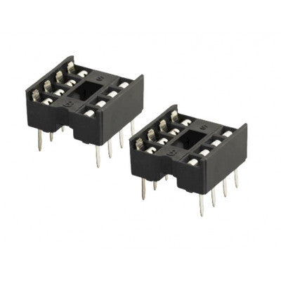 An 8 Pin IC Base (DIP) - 2 Pieces Pack