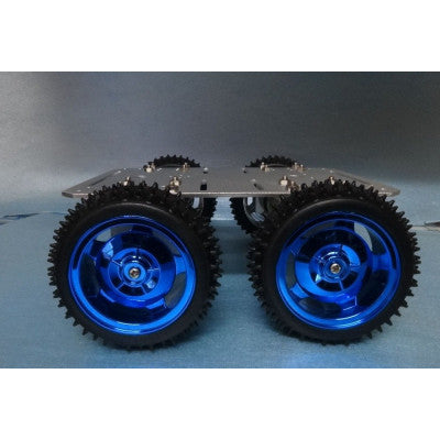An 85MM Large Robot Smart Car Wheel - 38MM Width Surface Blue
