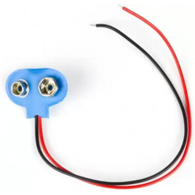 An 9V Battery Connector - Snap - 2 Pieces Pack