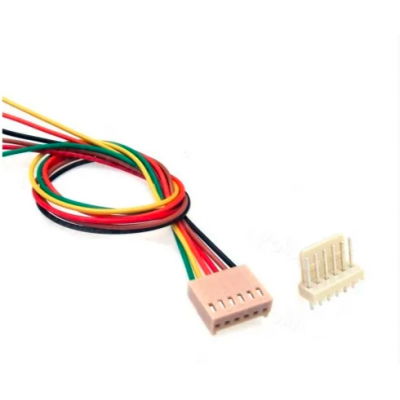 An 6 Pin JST XH Relimate Connector (RMC) Male-Female Pair With Wire/Cable