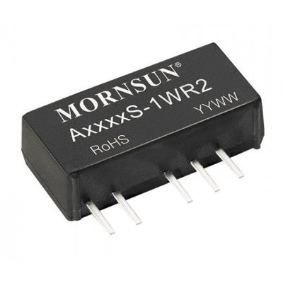An A0305S-1WR2 Mornsun 3.3V to ±5V DC-DC Converter 1W Power Supply Module - Ultra Compact SIP Package