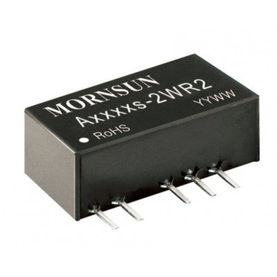 An A2412S-2WR2 Mornsun 24V to ±12V DC-DC Converter 2W Power Supply Module - Miniature SIP Package
