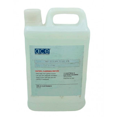 An ACE 1 Litre No Clean Flux 0% Soldering Liquid Flux