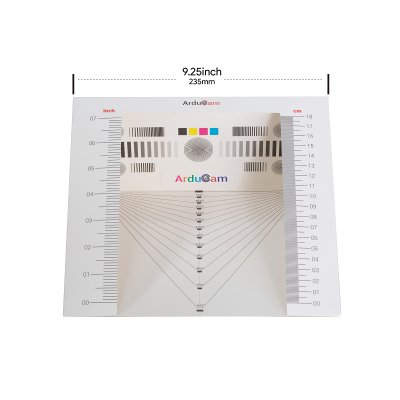 An Arducam Lens Calibration Tool, Field of View (FoV) Test Chart Folding Card