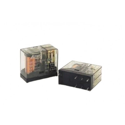 An Asiaon 5V 5A DC JQX-14FC-2Z-5V Glass Type 8-Pin DPDT PCB Mount Power Relay