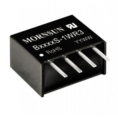 An B0512S-1WR3 Mornsun 5V to 12V DC-DC Converter 1W Power Supply Module - Compact SIP Package