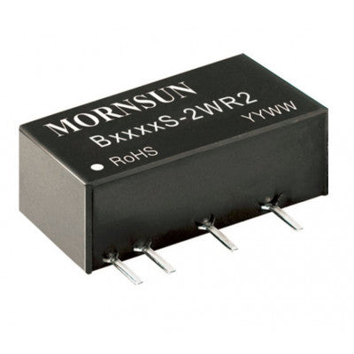 An B1212S-2WR2 Mornsun 12V to 12V DC-DC Converter 2W Power Supply Module - Miniature SIP Package
